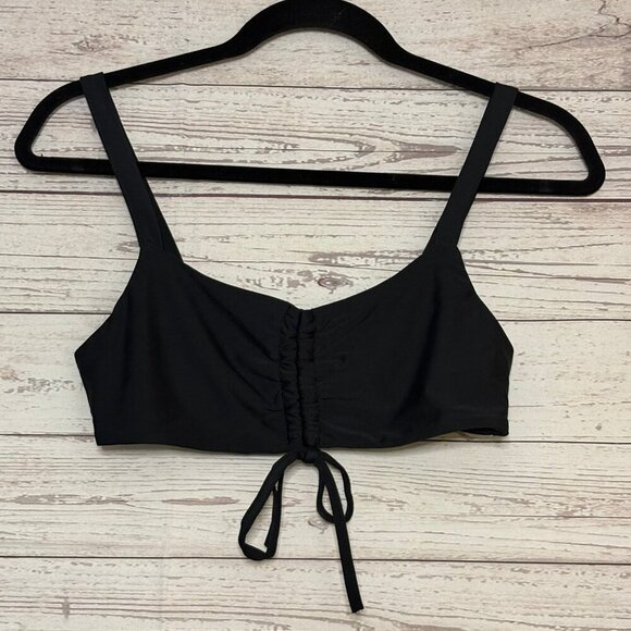 Princess Polly Black Crop Top Size 6 - Picture 1 of 5
